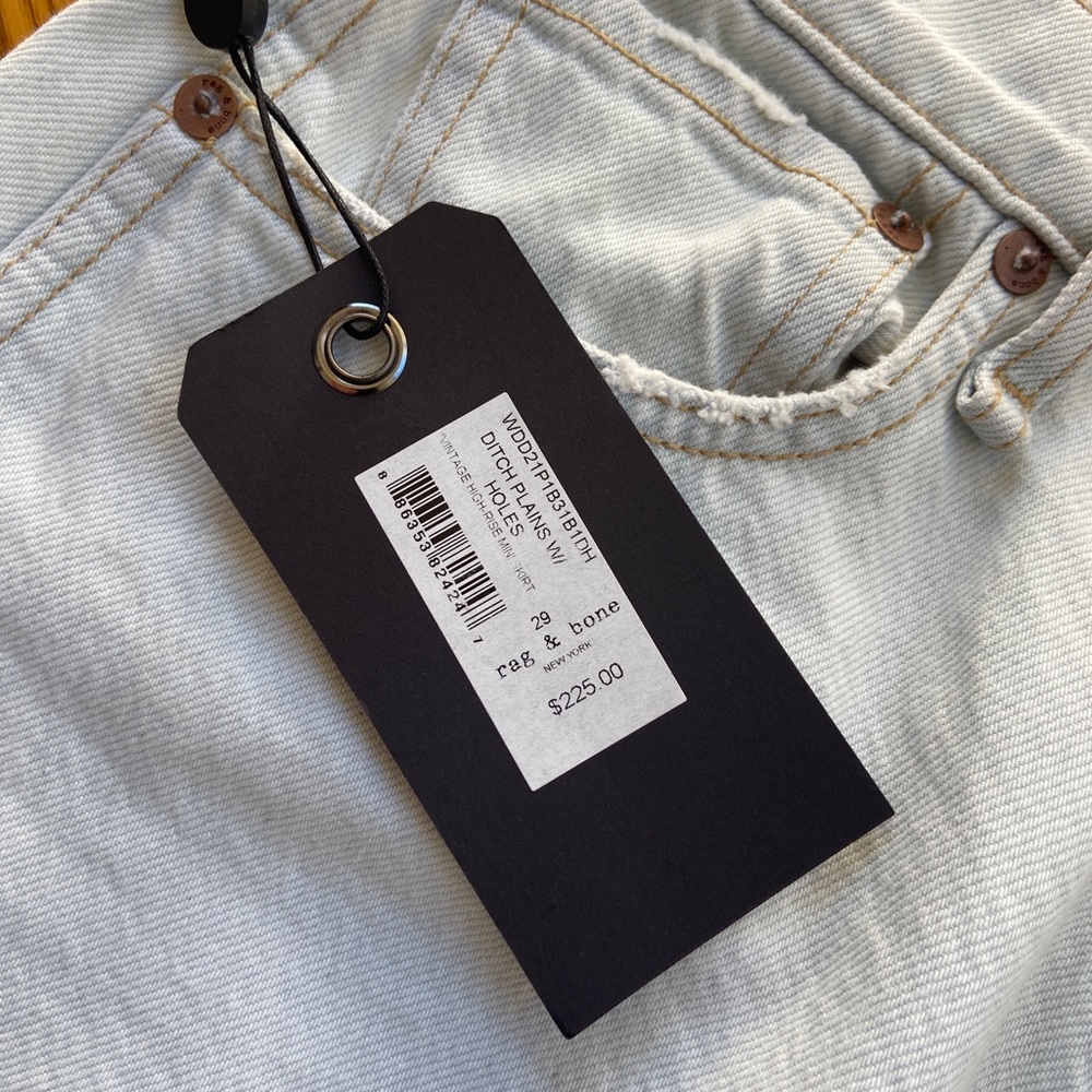 rag & bone denim miniskirt NWT - Picture 9 of 11